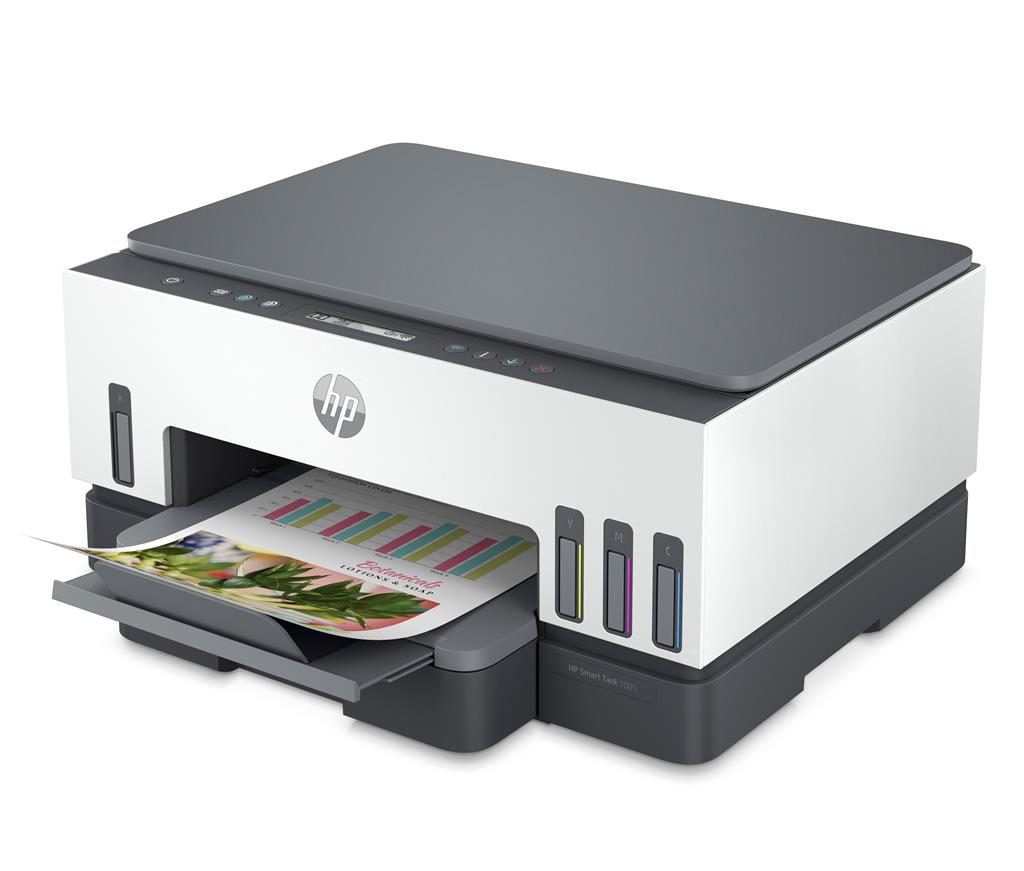 HP Smart Tank 7005 All-in-One Printer - Print, Scan, Copy, Wireless - Up to 9 PPM Print Speed Color (ISO) - 28B54A HP Smart Tank 7005 All-in-One Printer - Print, Scan, Copy, Wireless - Up to 9 PPM Print Speed Color (ISO) - 28B54A